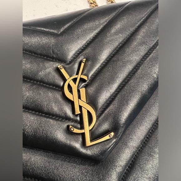 Saint Laurent Medium Loulou Matelassé Leather Shoulder Bag AUTHENTIC - Picture 13 of 16